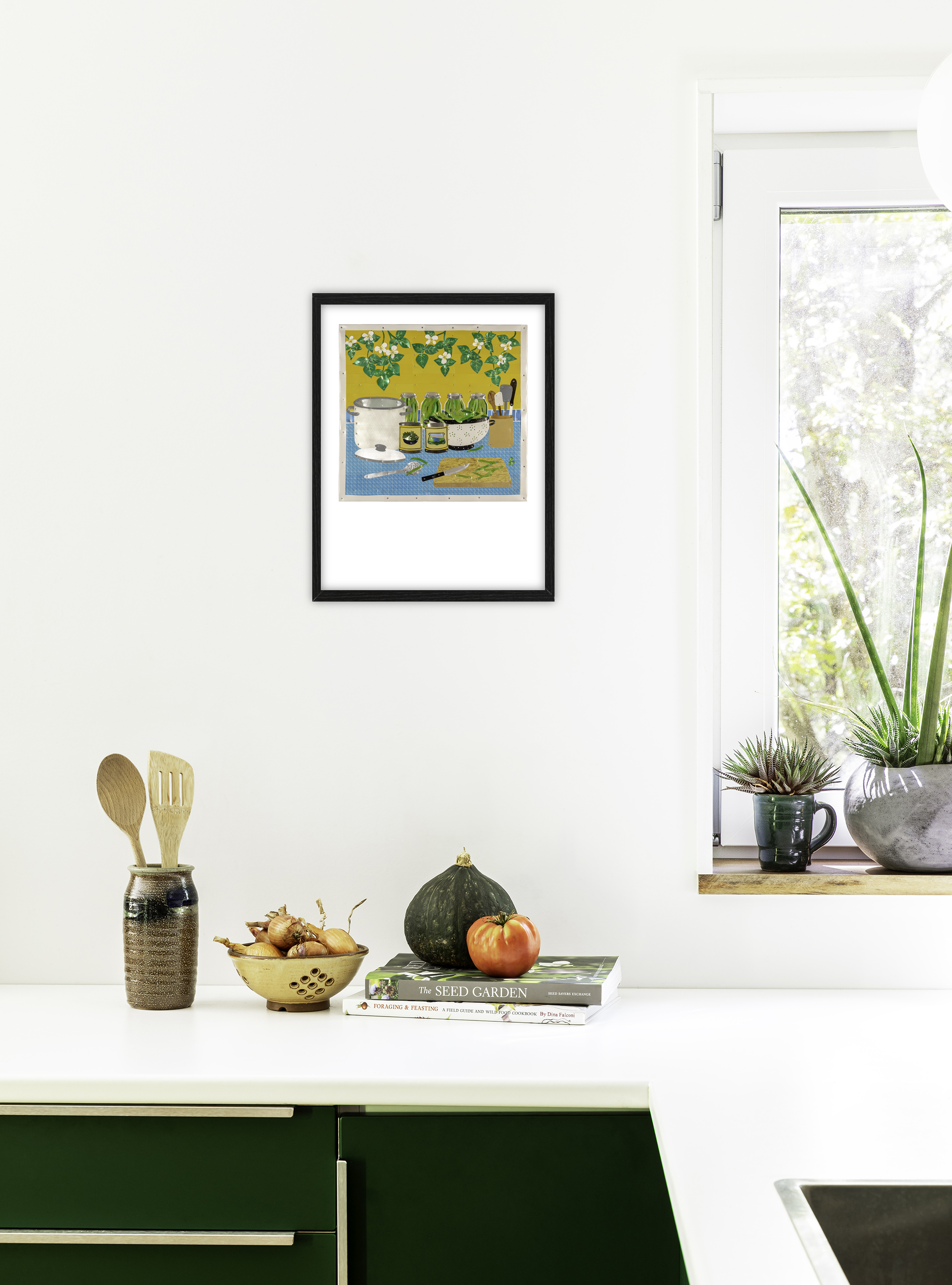 Blue Lake Pole Bean Art Print ~Signed~