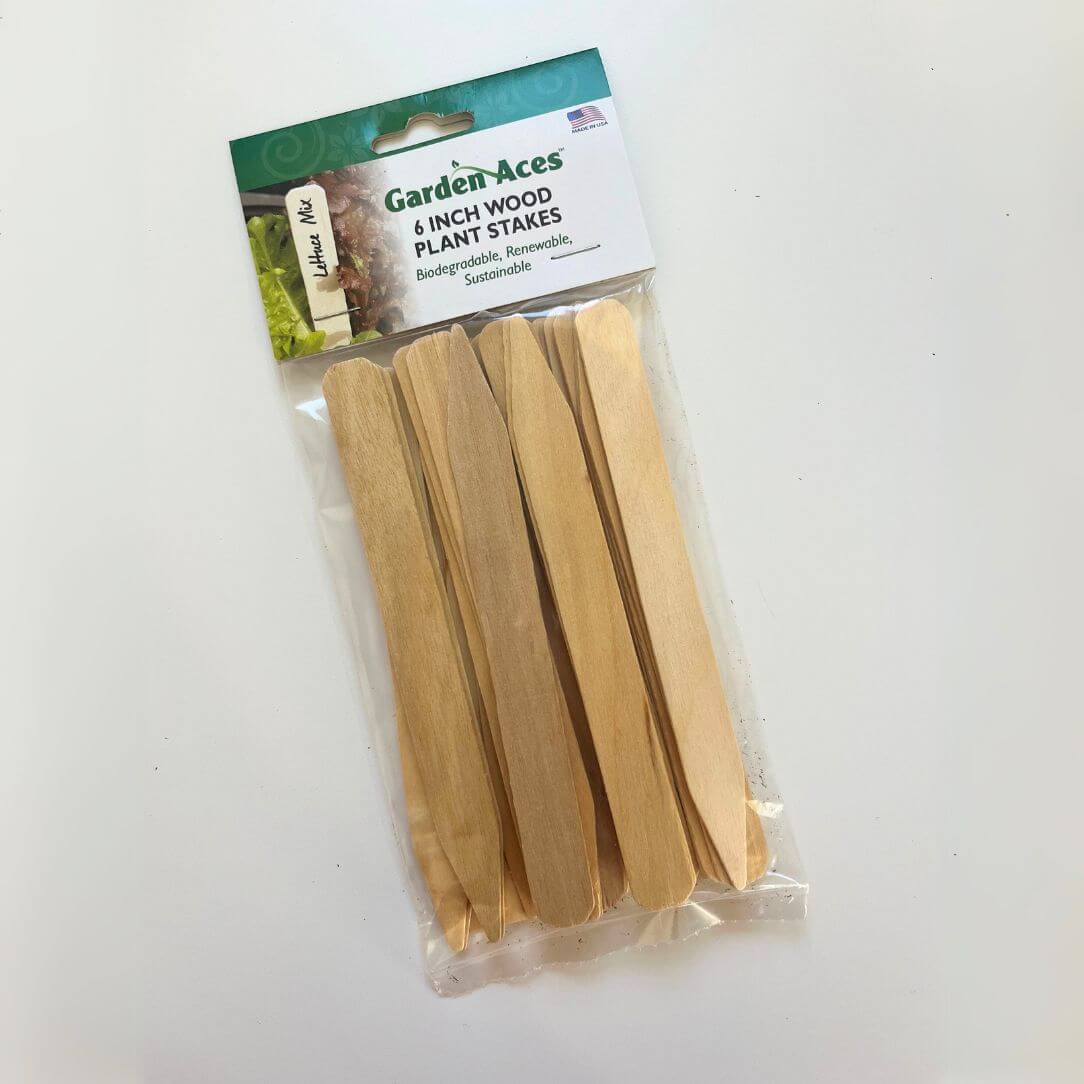 6" Wooden Plant Labels