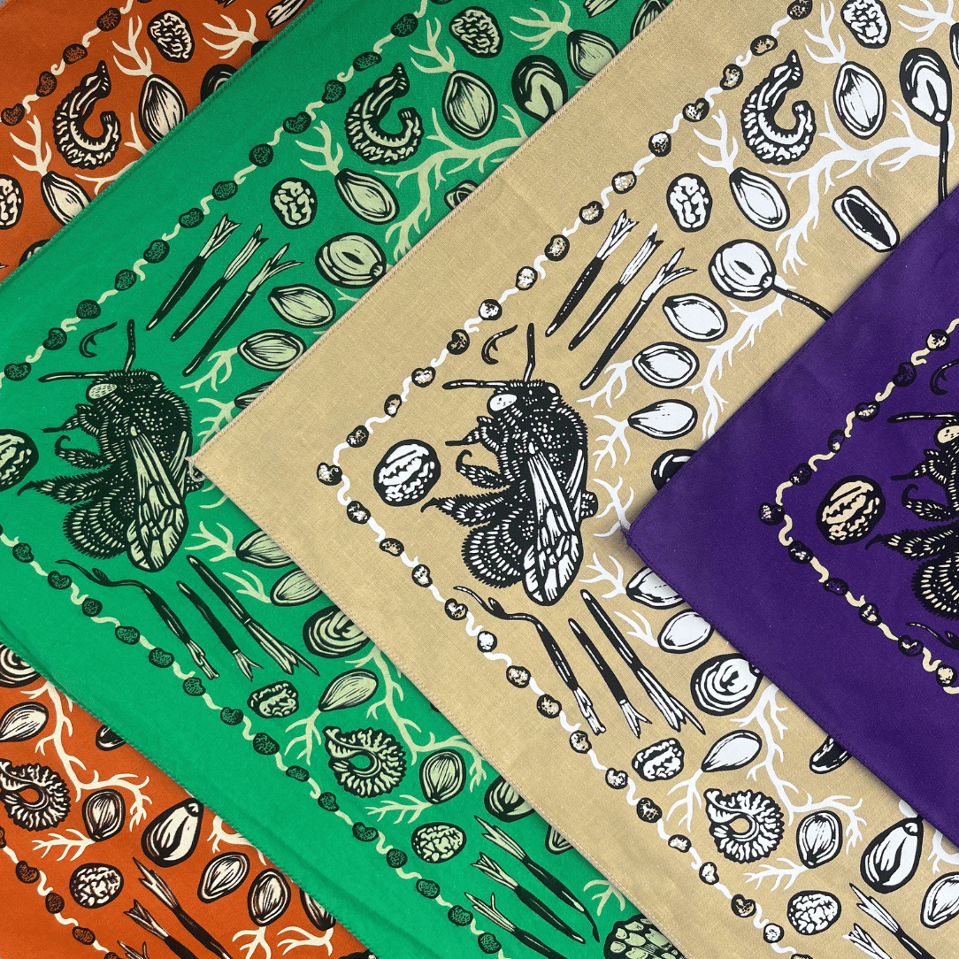 Seeds and Pollinators Bandana