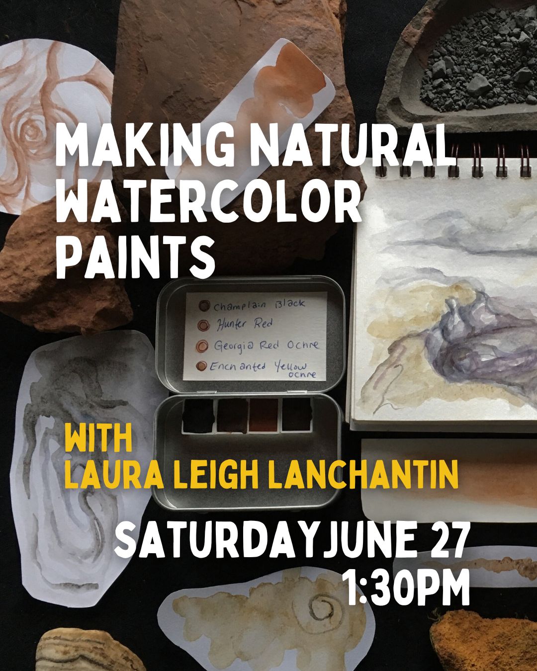 Natural Watercolors with Laura Lanchantin 6/27