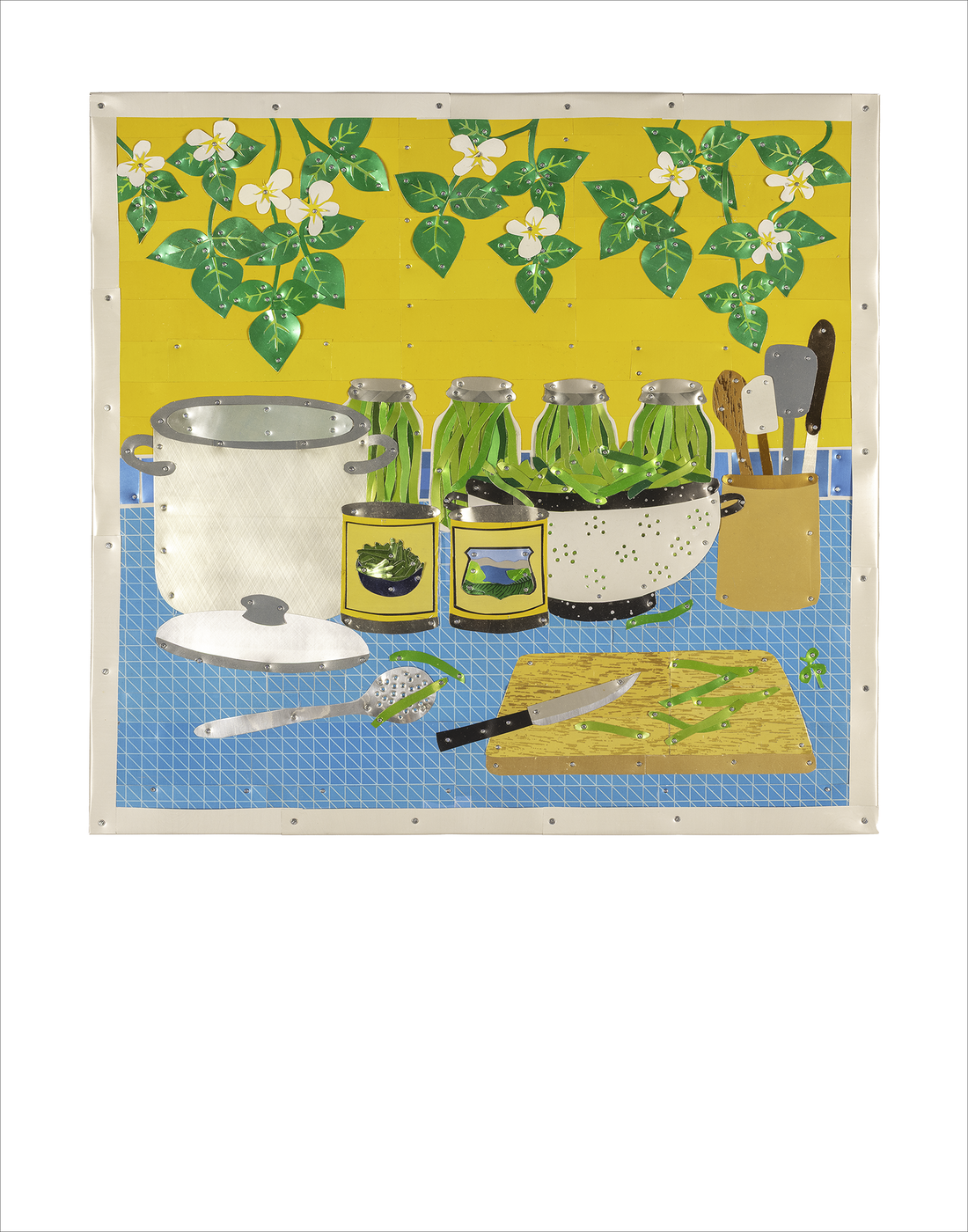 Blue Lake Pole Bean Art Print ~Signed~