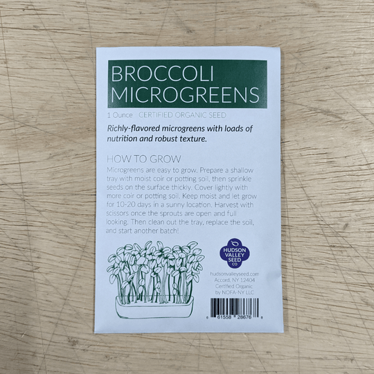Organic Microgreens: Broccoli