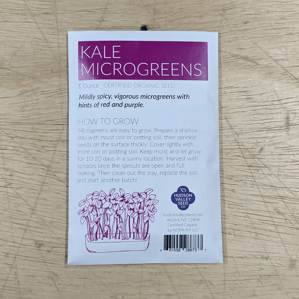 Organic Microgreens: Kale