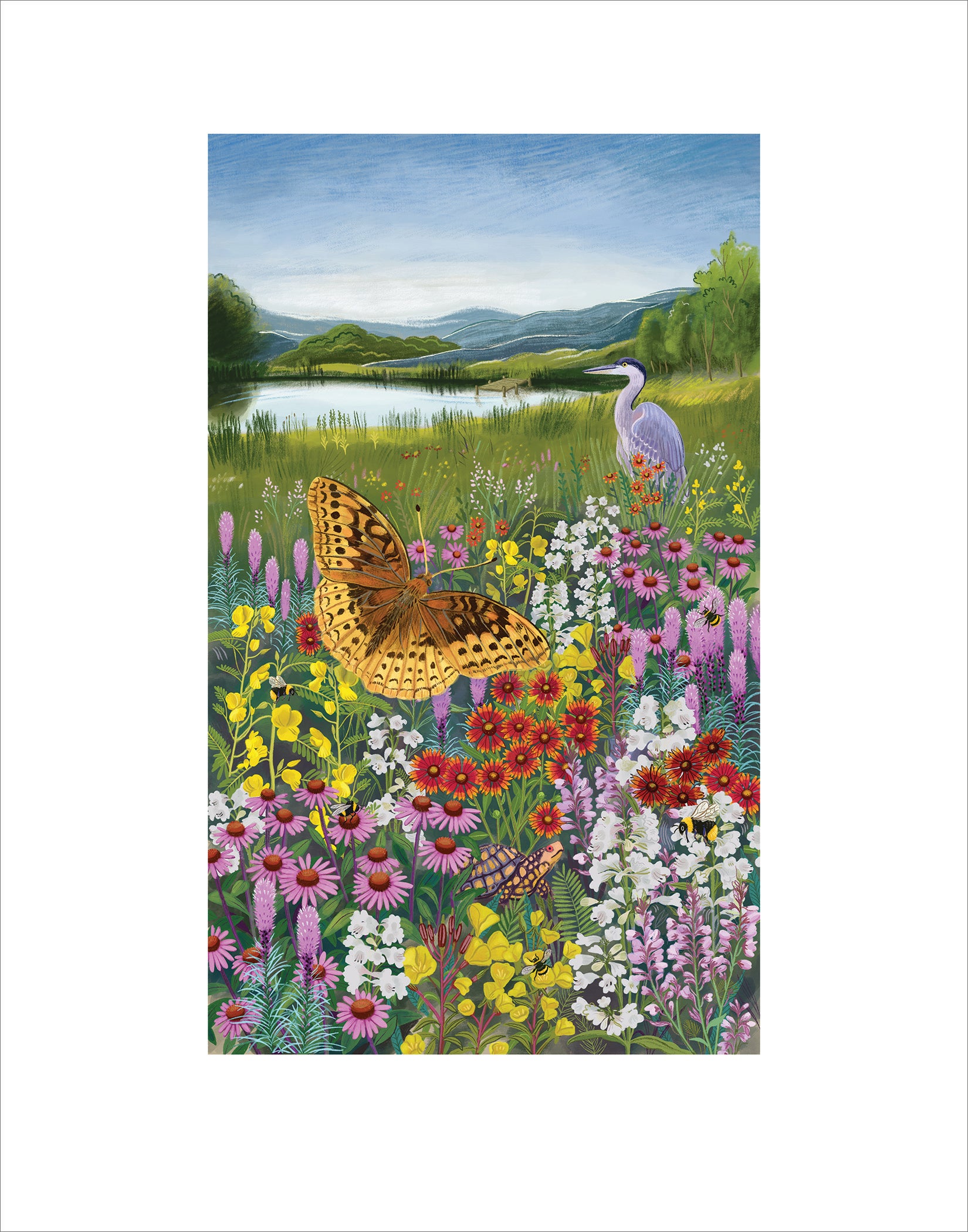 Northeast Native Wildflower Art Print ~Signed~