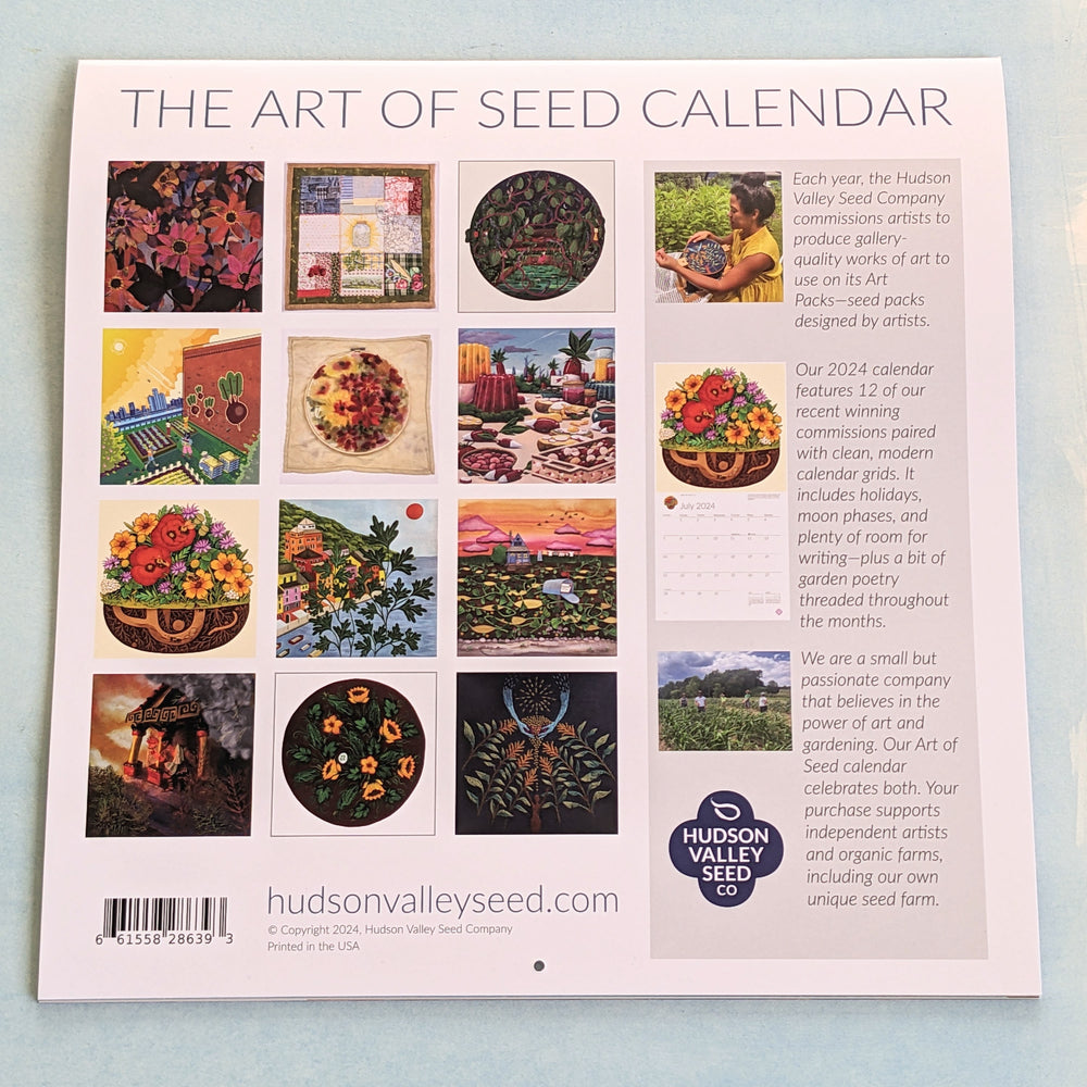 Hudson Valley Seed Co Art of Seed 2024 Wall Calendar Hudson Valley