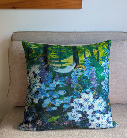 Shade Garden Throw Pillow