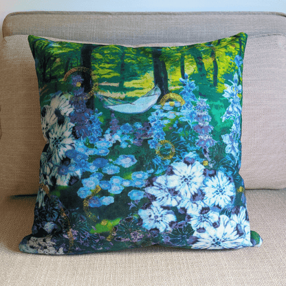 Shade Garden Throw Pillow