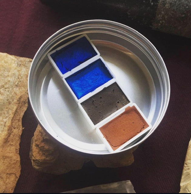 Make a Natural Watercolor Paint Palette