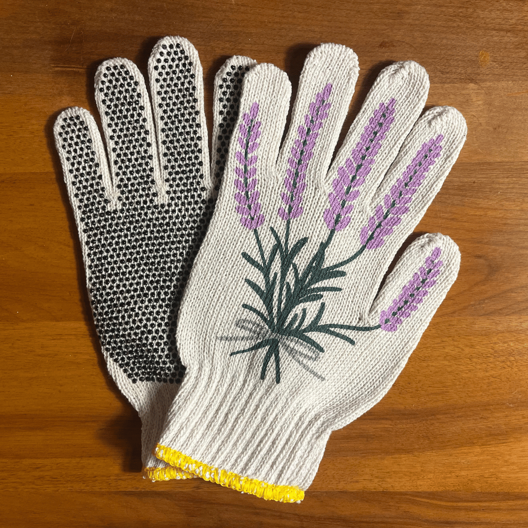 Printed Garden Gloves