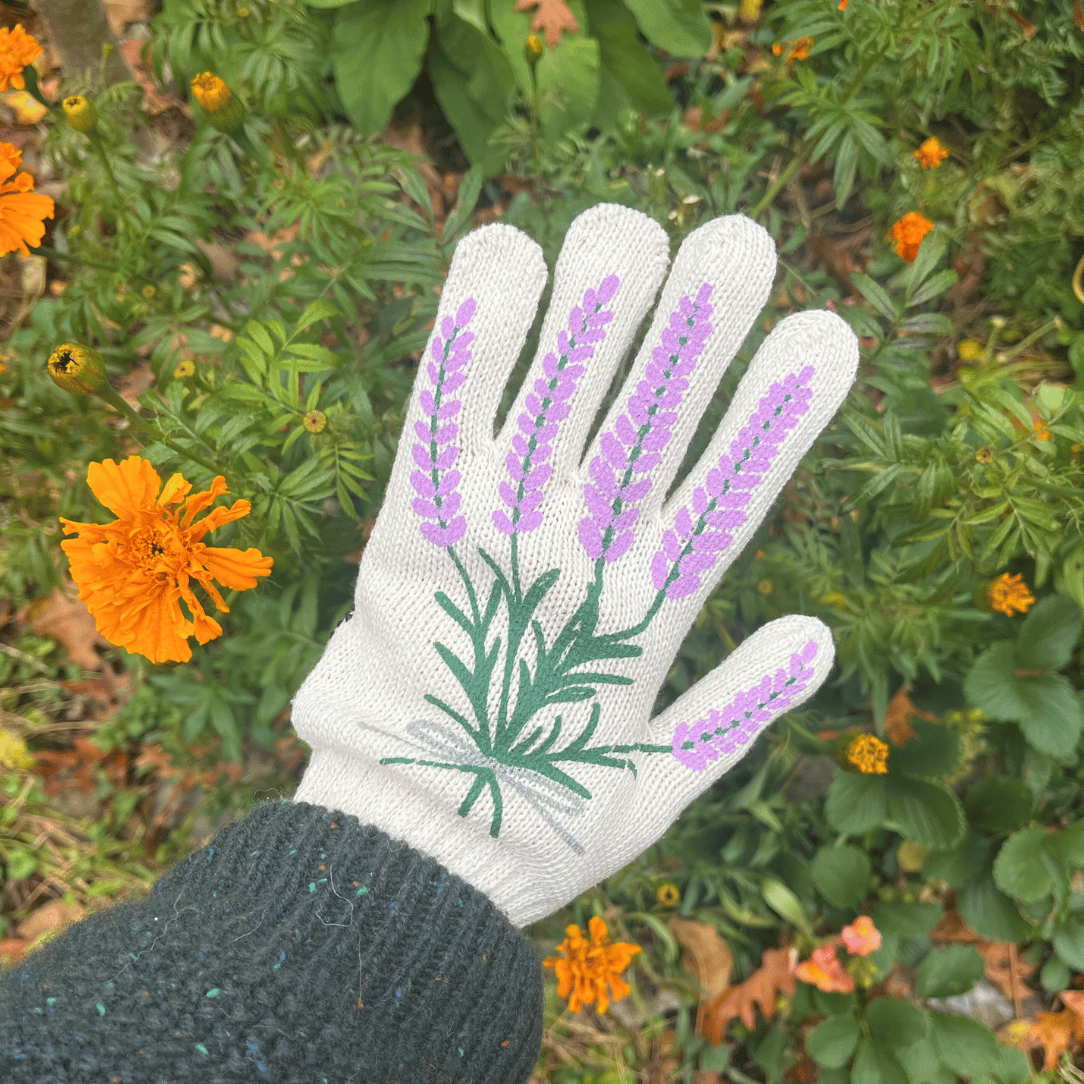 Printed Garden Gloves