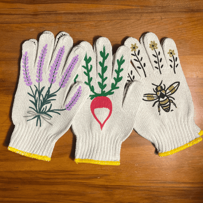 Printed Garden Gloves