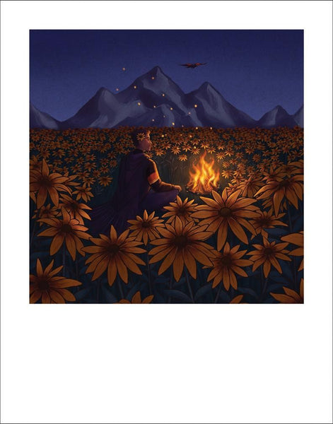Campfire Rudbeckia Fine Art Print vendor-unknown