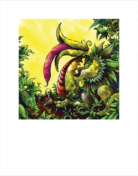 Dragon's Tongue Bean Art Print ~Signed~