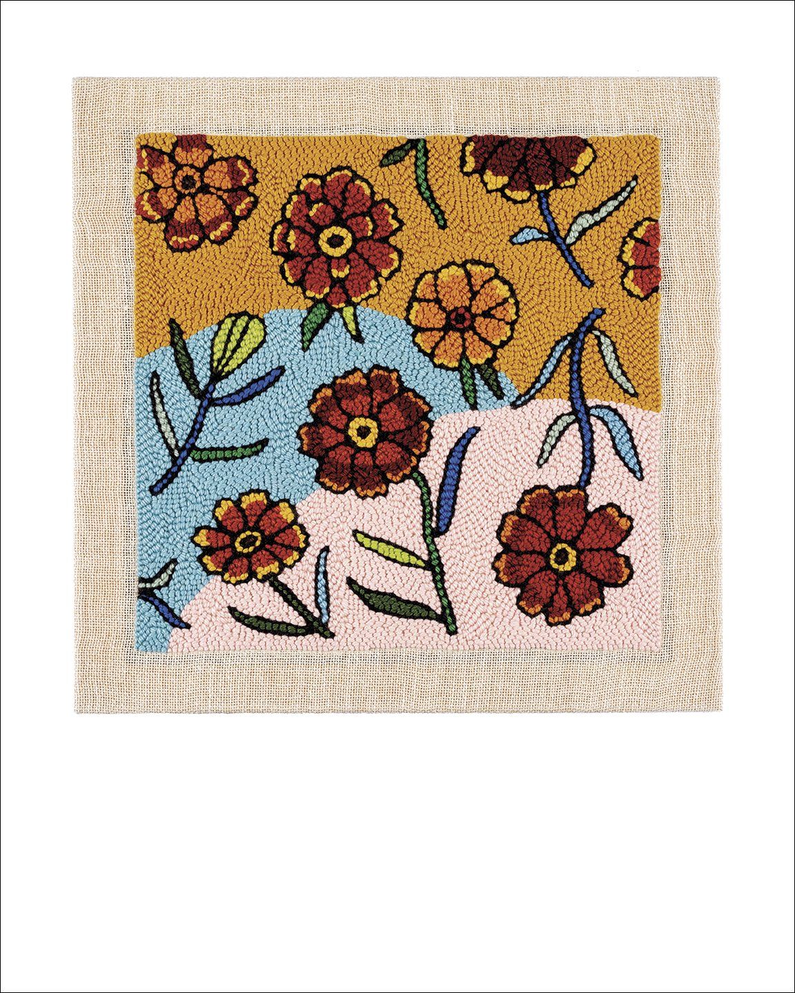 Persian Carpet Zinnia Fine Art Print vendor-unknown