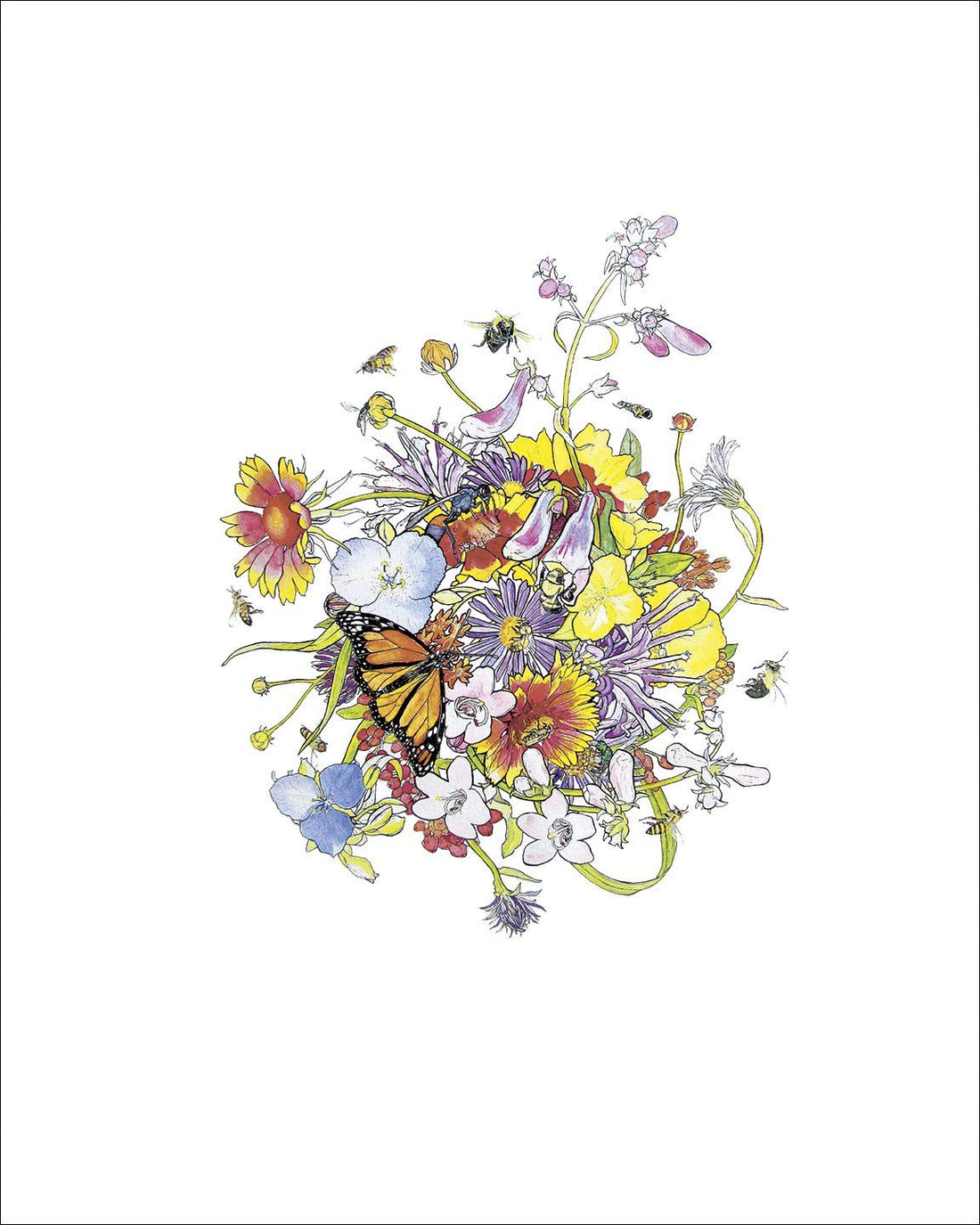Pollinator Petal Patch Fine Art Print vendor-unknown