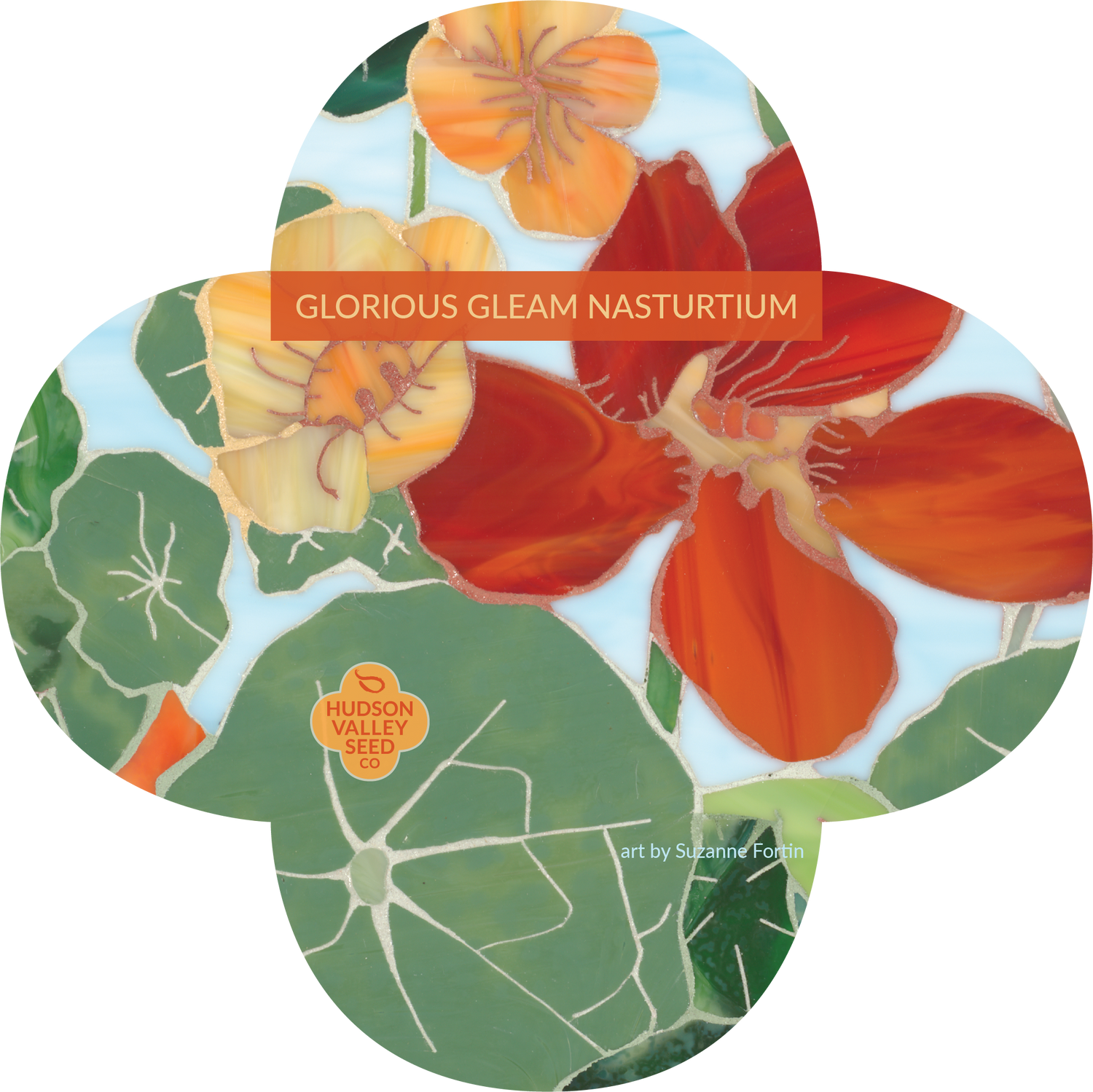 Glorious Gleam Nasturtium Quatrefoil