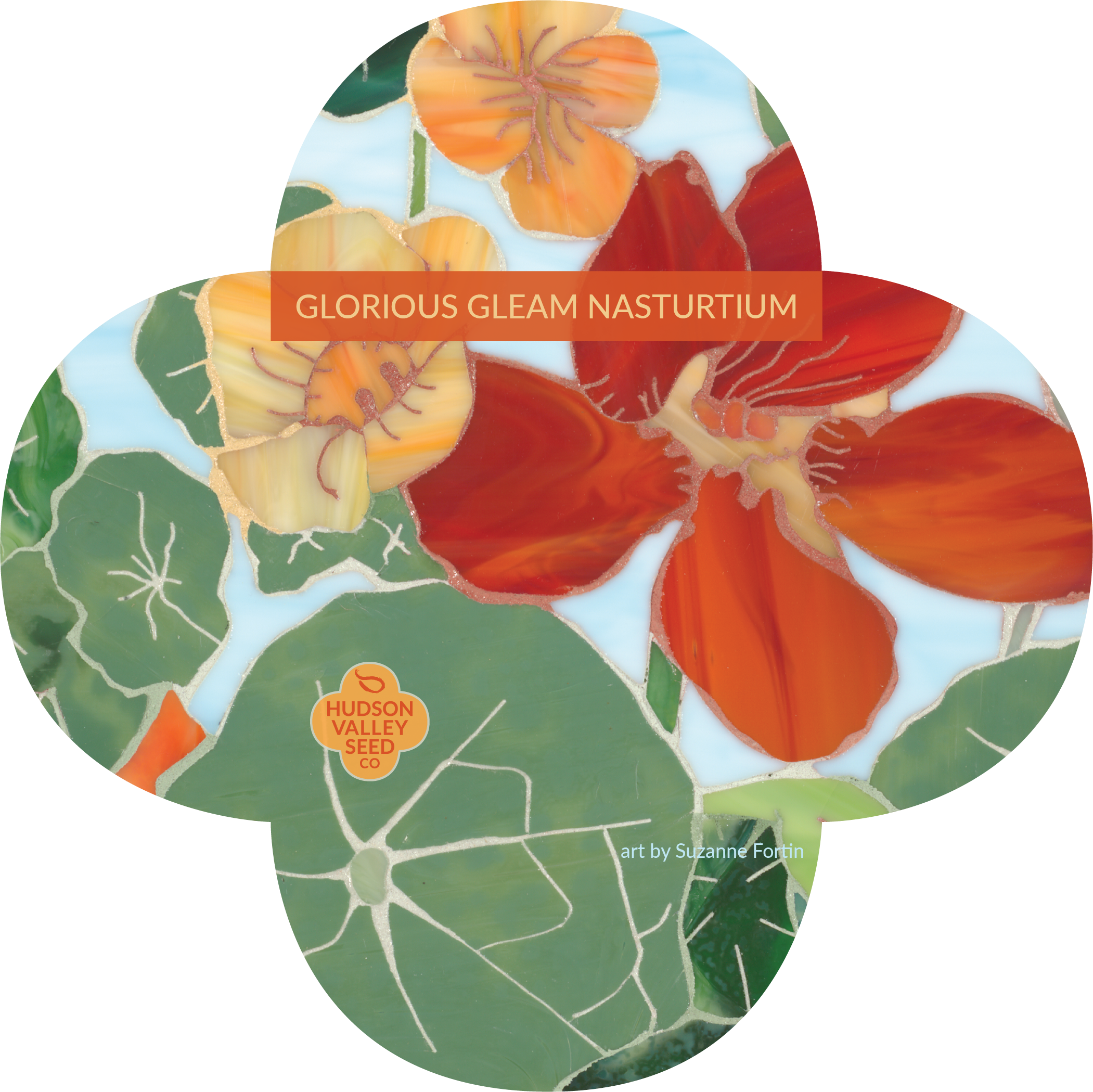Glorious Gleam Nasturtium Quatrefoil
